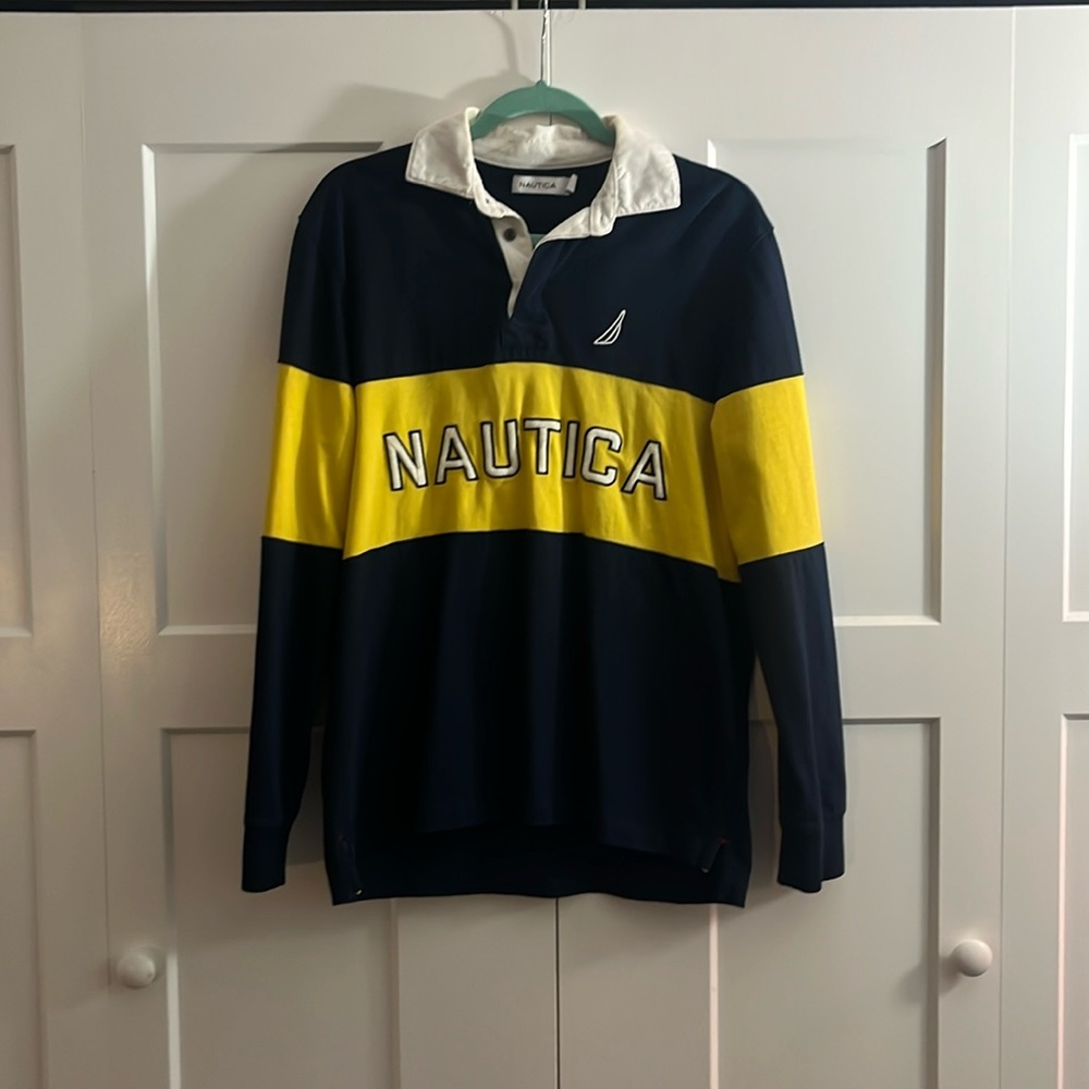 Nautica Embroidered Rugby Shirt Long Sleeve